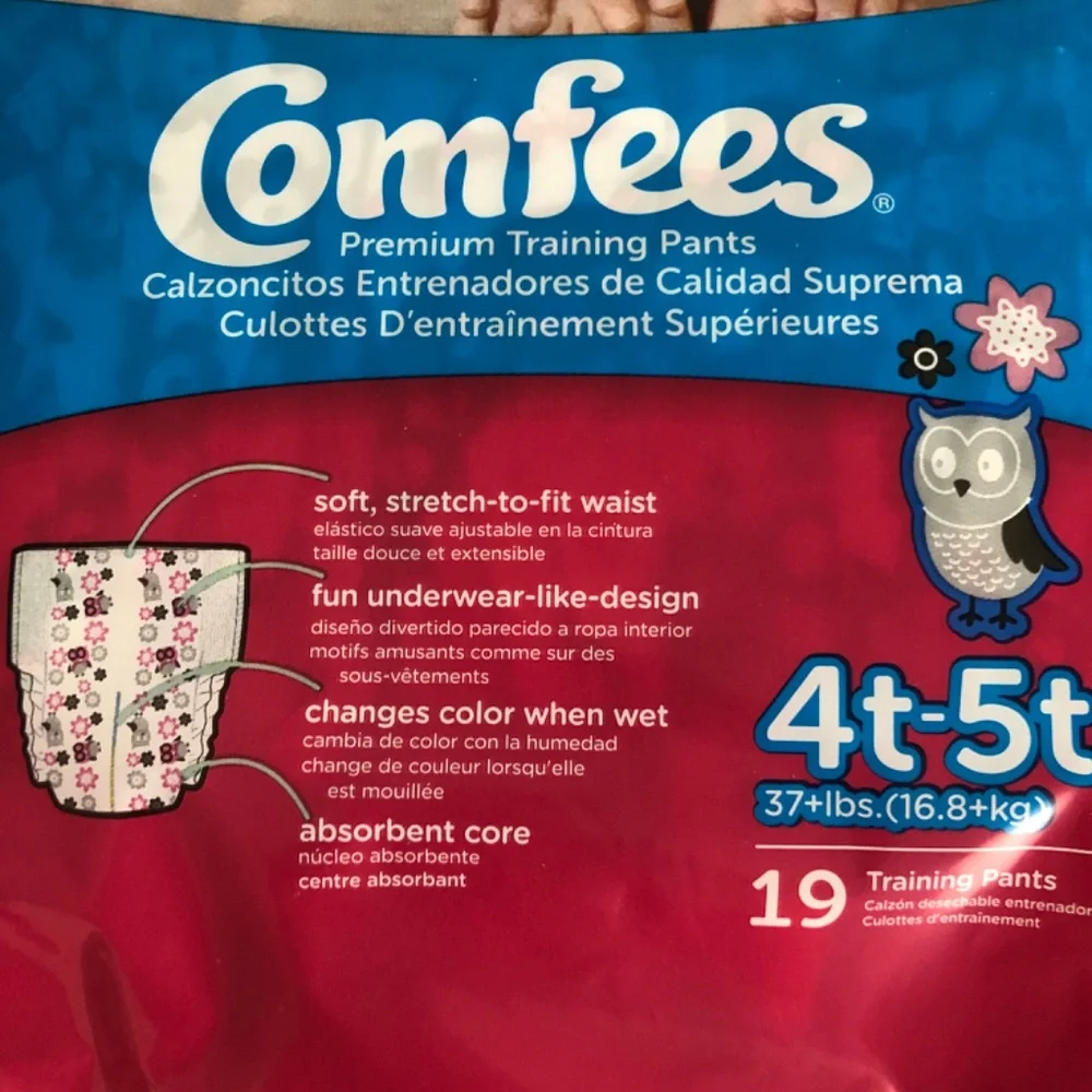 4T-5T Comfees Pull Ups Diaper 1 Pack of 19